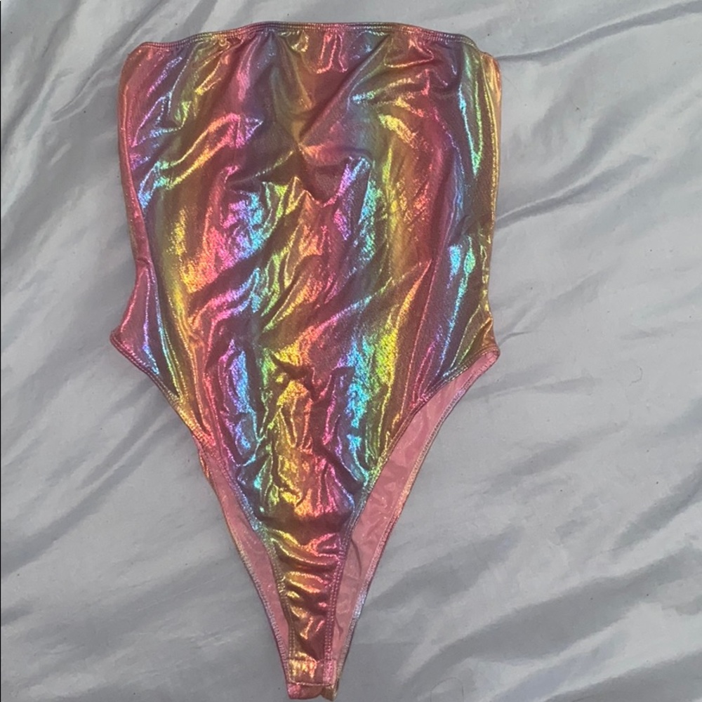 Sheer Rainbow Bodysuit